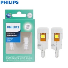 Philips W5W LED T10 Ultinon 6000K Bright White 6000K 12V Globe bulb 12961ULWX2
