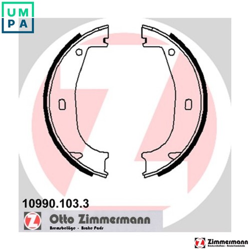Brake shoe set parking - brake,