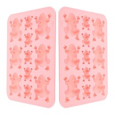  2Pcs Fondant Mold Frog Shape Chocolate Mold Cake Dessert DIY Mold Restaurant