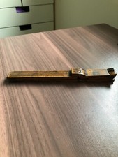 Rare Antique Boxwood Foot Measure Shoe Size Sizing Folding Tool
