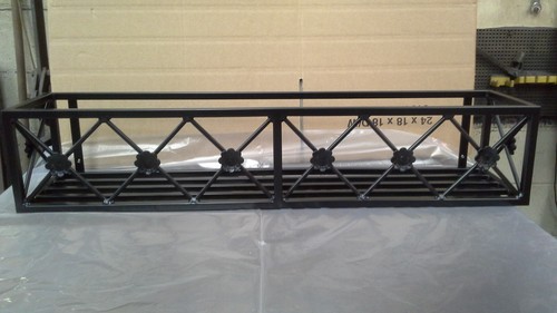 Metal wrought iron window - wrought,