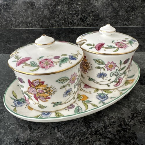 Minton haddon hall lidded pot - haddon,