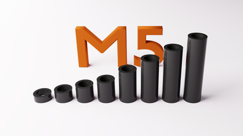 Black plastic spacers - m5,