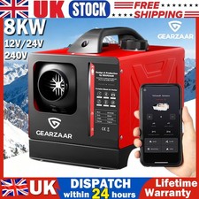 12V 24V 240V Garage Diesel Air Heater 8kW Bluetooth APP Remote Control LCD