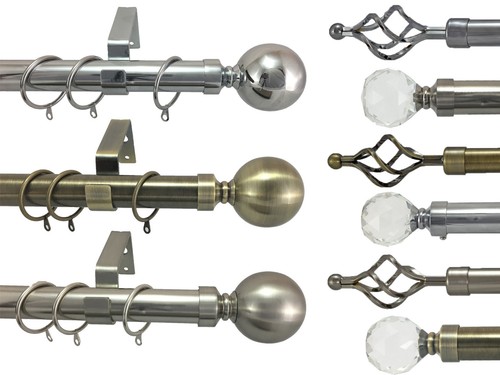 Metal curtain pole ball - curtain,