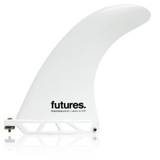 Futures Fins Performance 7 Inch Longboard surfboard NEW White Inc bolt and plate