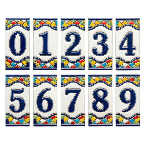 Sunburst ceramic house - sunburst, number