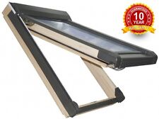 Wooden Pine Top Hung Skylight Roof Window 55 x 78cm Access Rooflight Flashing 