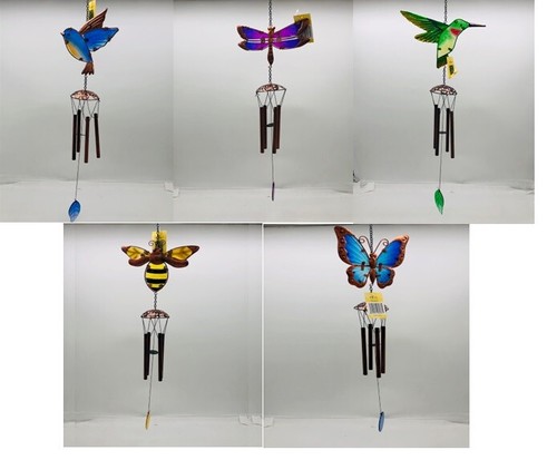 Metal glass wind - glass, chime