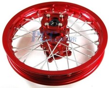 10" RED REAR RIM WHEEL CNC HUB