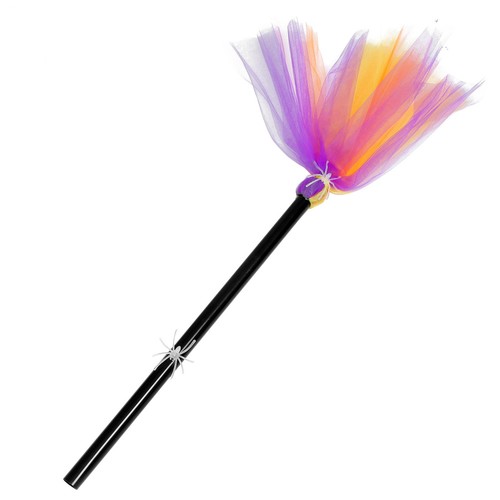 Plastic halloween broom decor - broom,