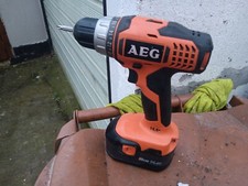 AEG BS 14G  14.4 Volt1400 RPM Cordless Drill + Battery  BATTERY WORN OUT