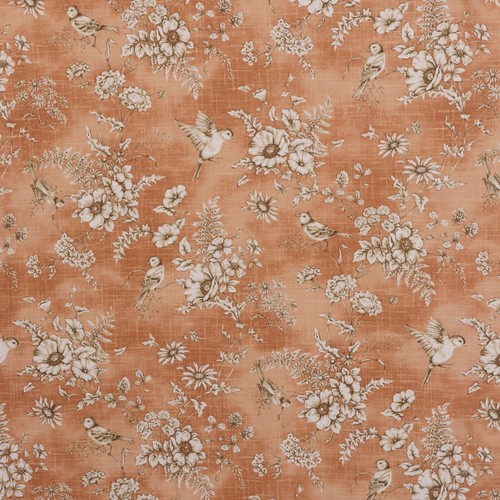 Finch floral toile fabric - finch,