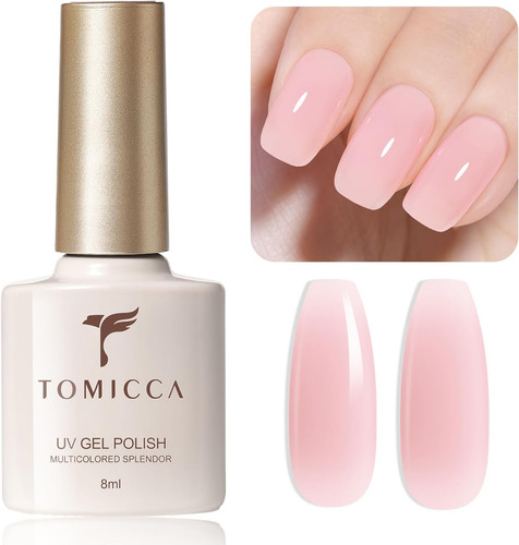 Pink gel nail polish jelly - gel,