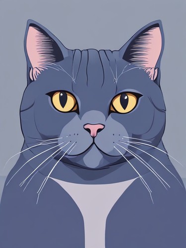 British shorthair whimsical - british,