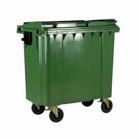 Wheelie bin with flat - bin,