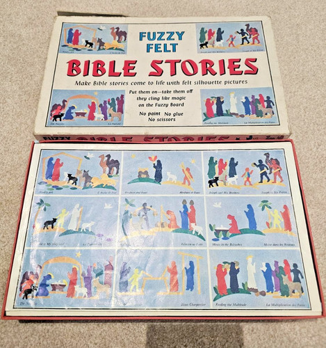 Vintage fuzzy felt bible - vintage,