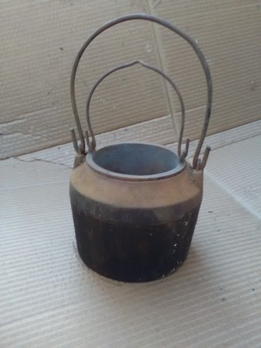 Vintage cast iron glue - vintage, pot