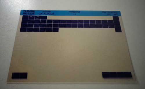 Microfiche parts list yamaha - microfiche,