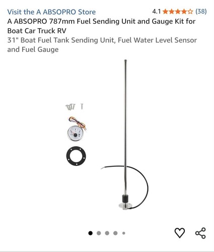 Boat fuel tank sending unit - boat,