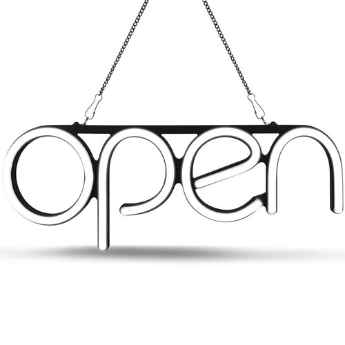 Led neon open sign - open,