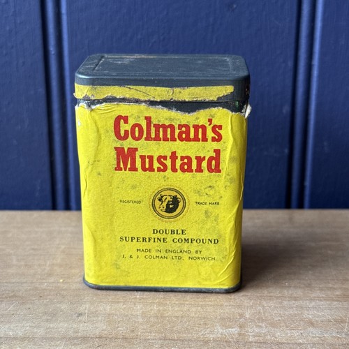 Vintage colman mustard tin - mustard,