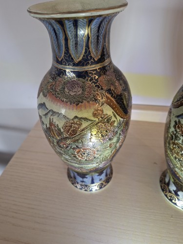 Satsuma vases pair japanese - pair,