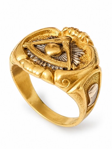 Heavy vintage men ring 14ct - vintage,
