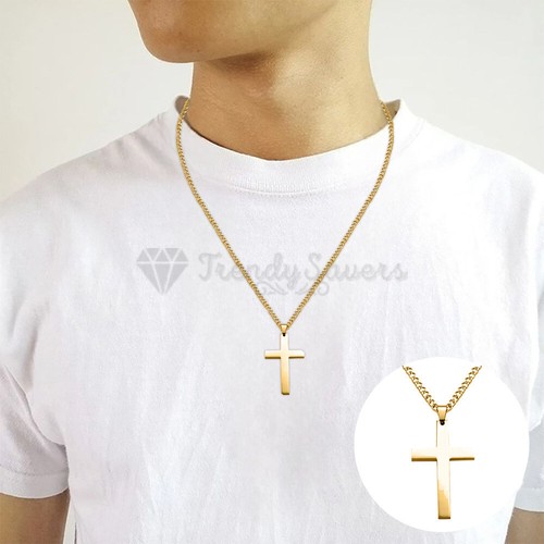Stainless steel crucifix cross - stainless,
