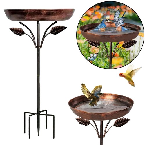 Vintage style metal bird - metal, bath