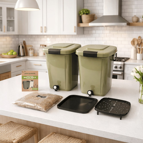 Bokashi composting bin - bin, kit