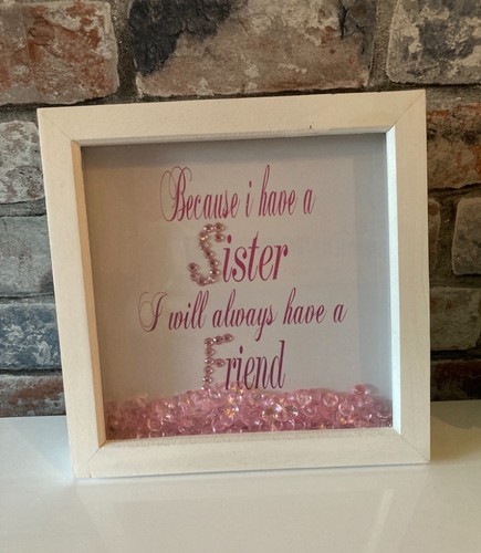 Sister quote box frame - sister, gift