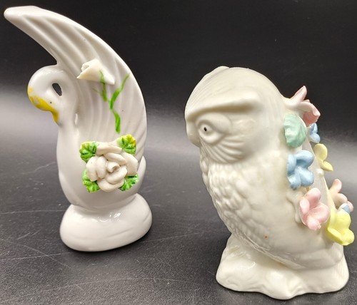 Vintage ceramic owl ornament - ceramic,