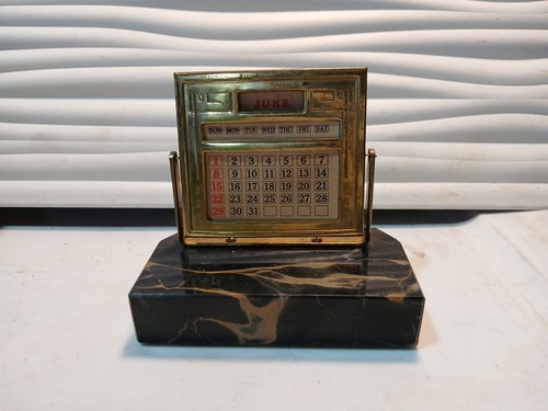 Antique desk perpetual - desk,