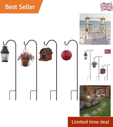 Durable metal shepherd hooks - metal,
