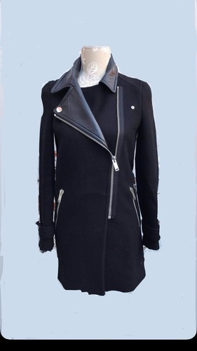 Zara black combination wool - black,