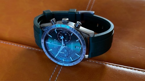 Parnis green dial vk64 - parnis,