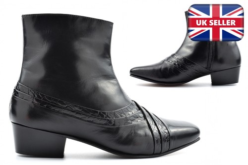 Mens cuban heel boots - cuban,