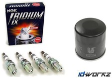 TOYOTA STARLET 1.3 GT TURBO GLANZA 4E-FTE OIL FILTER & NGK IRIDIUM SPARK PLUGS