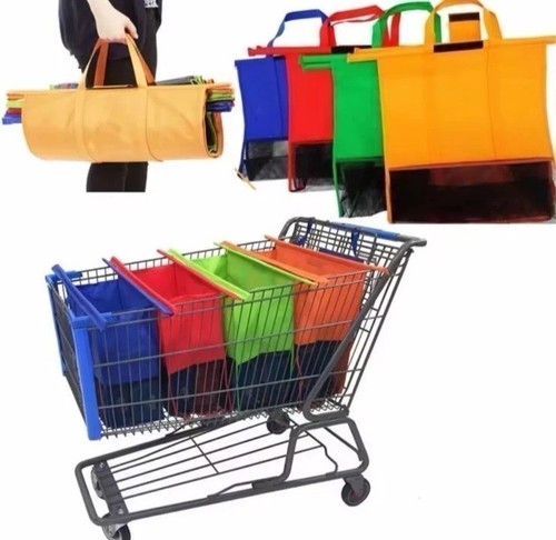 4pcs trolley bags reusable - 4pcs,