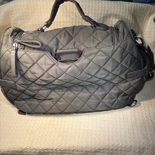 Storksak grey quilted diaper - storksak,