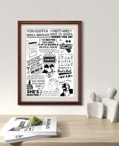 Oasis poster music - oasis, poster.