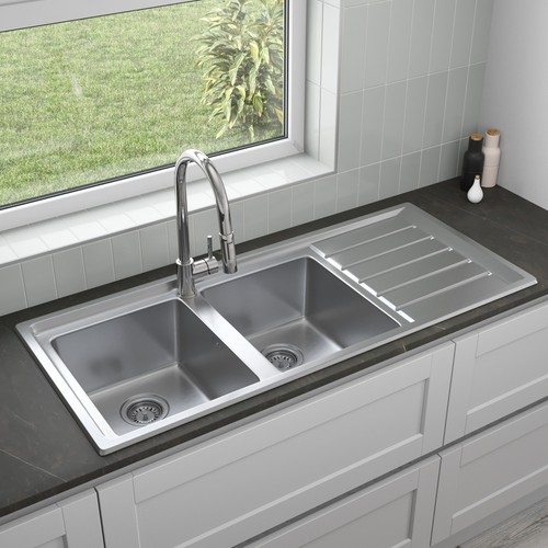 Stainless steel double - stainless, bowl
