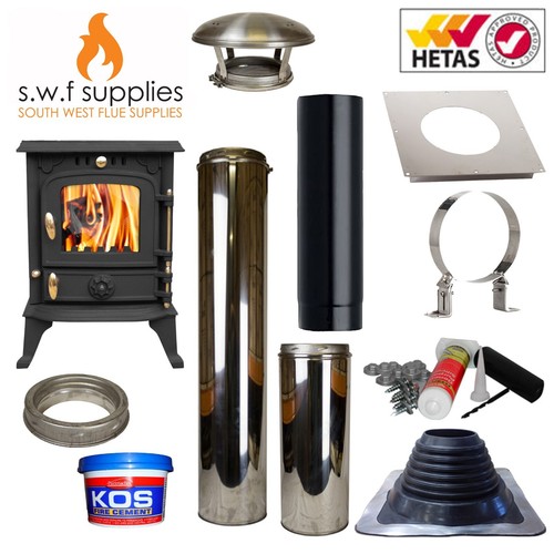 Woodburner and caravan flue - woodburner,