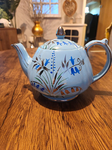 Sadler blue floral ceramic - floral,