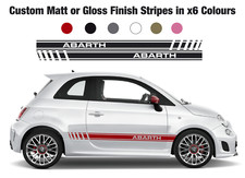 Fiat 500 Abarth side stripes
