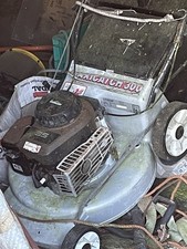 petrol lawn mower used