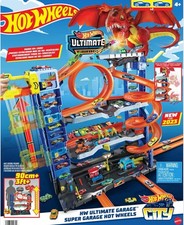 Mattel Hot Wheels Netflix Let's Race Ultimate Garage City Multi Level Dragon