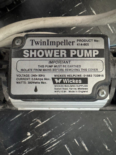 Wickes twin impeller shower - twin,