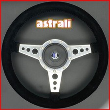 14" Triumph Herald Alcantara Sports Steering Wheel & Boss includs Horn Push